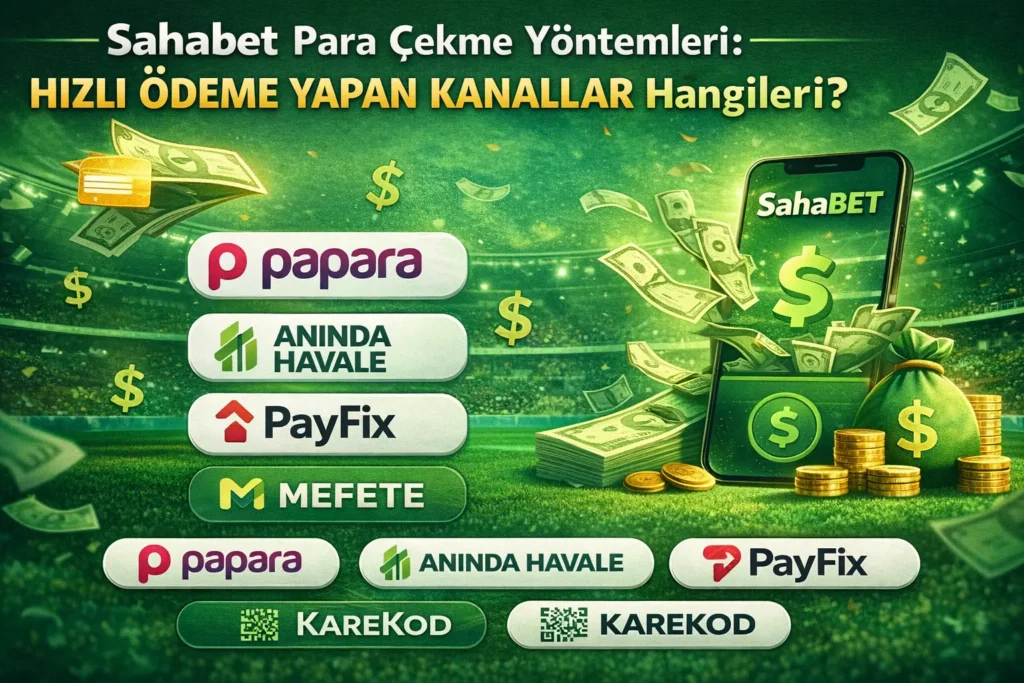 Sahabet Para Cekme Yontemleri